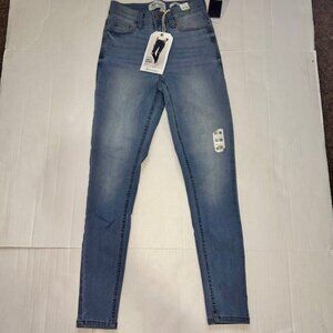 RE Generation by Celebrity Pink Hydro High Rise Ankle Skinny Jeans Size 0/24 New